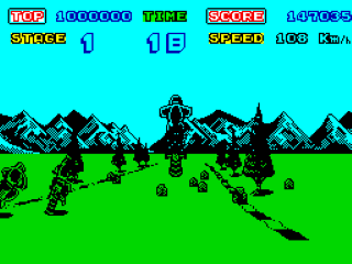 Enduro Racer screenshot 3 for ZX Spectrum